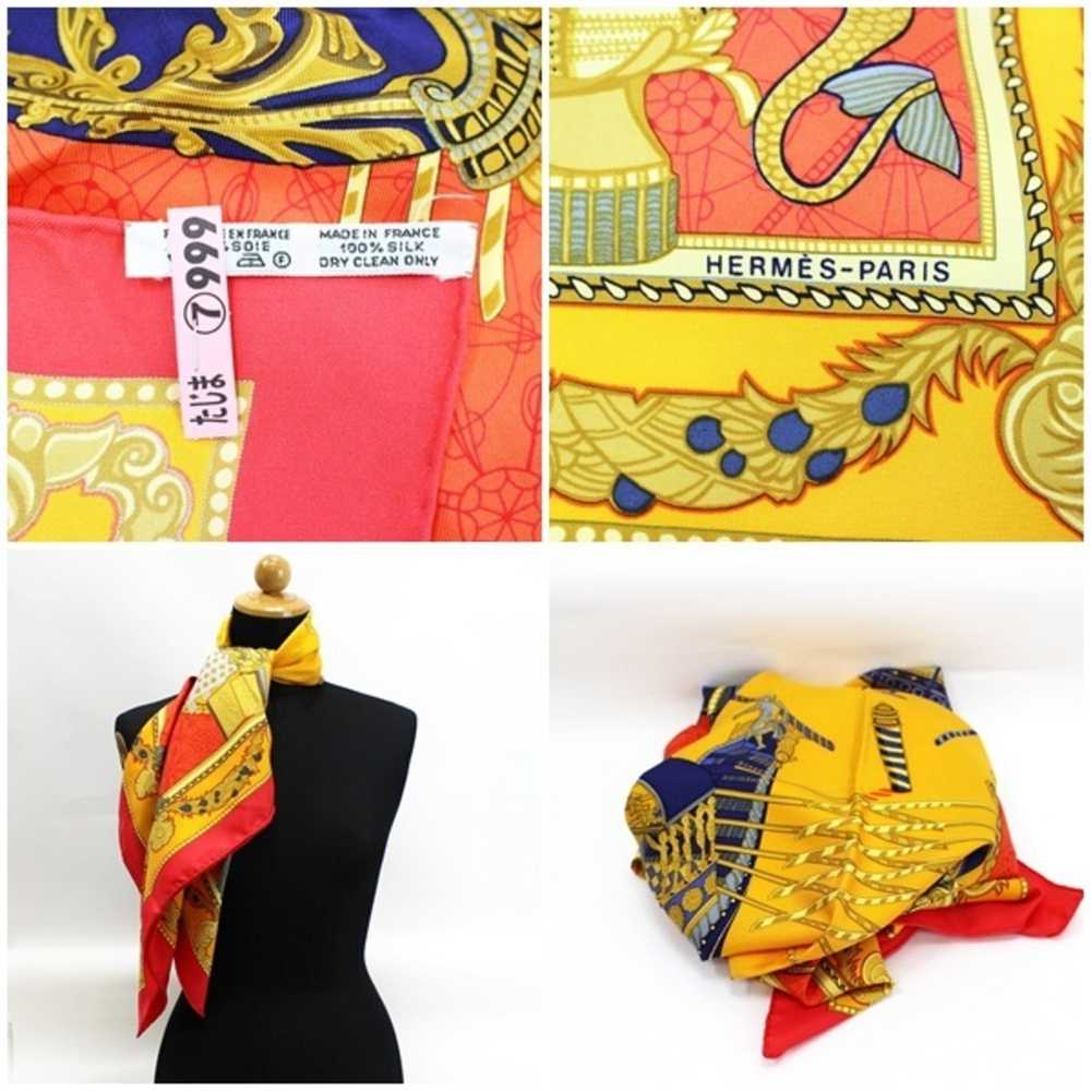 Hermes Hermes Silk Scarf Muffler LES BISSONE DE V… - image 3