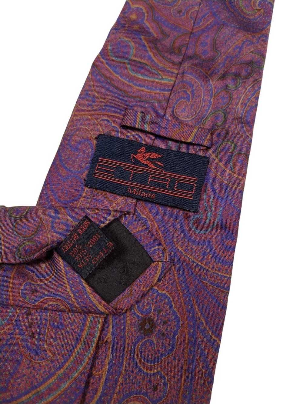 Etro × Vintage Vintage Etro Milano Silk Tie - image 4