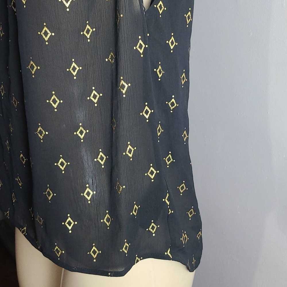 H&M H&M Black and Gold Sleeveless Blouse Size 4 - image 5