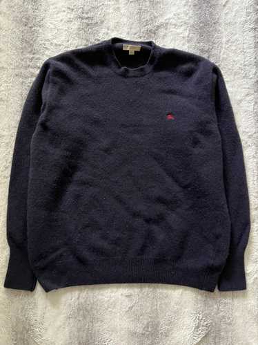 Burberry Burberry Wool Knit Sweater Dark Navy Blue
