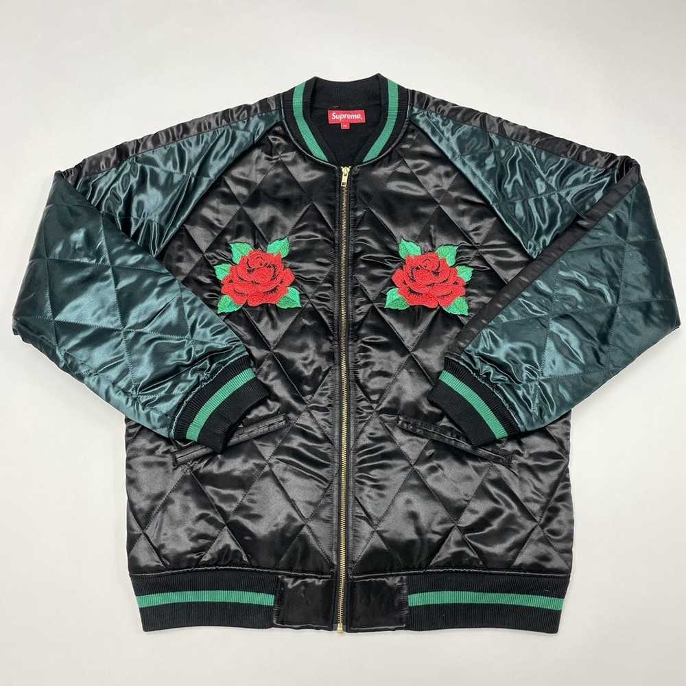 Supreme Supreme Quilted Rose Bomber Jacket - image 1