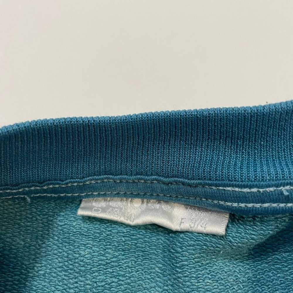 Adidas × Vintage Adidas half zip blue sweatshirt … - image 5