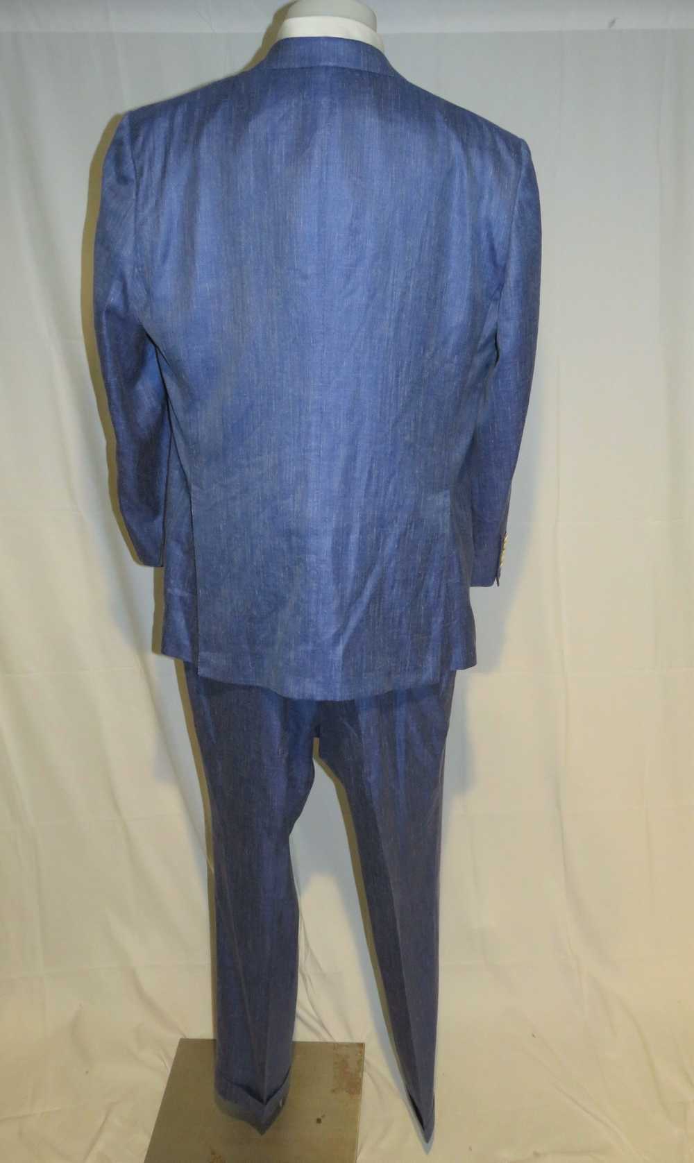 Custom × Tom Ford Base A Windsor Silk Linen Blue … - image 2