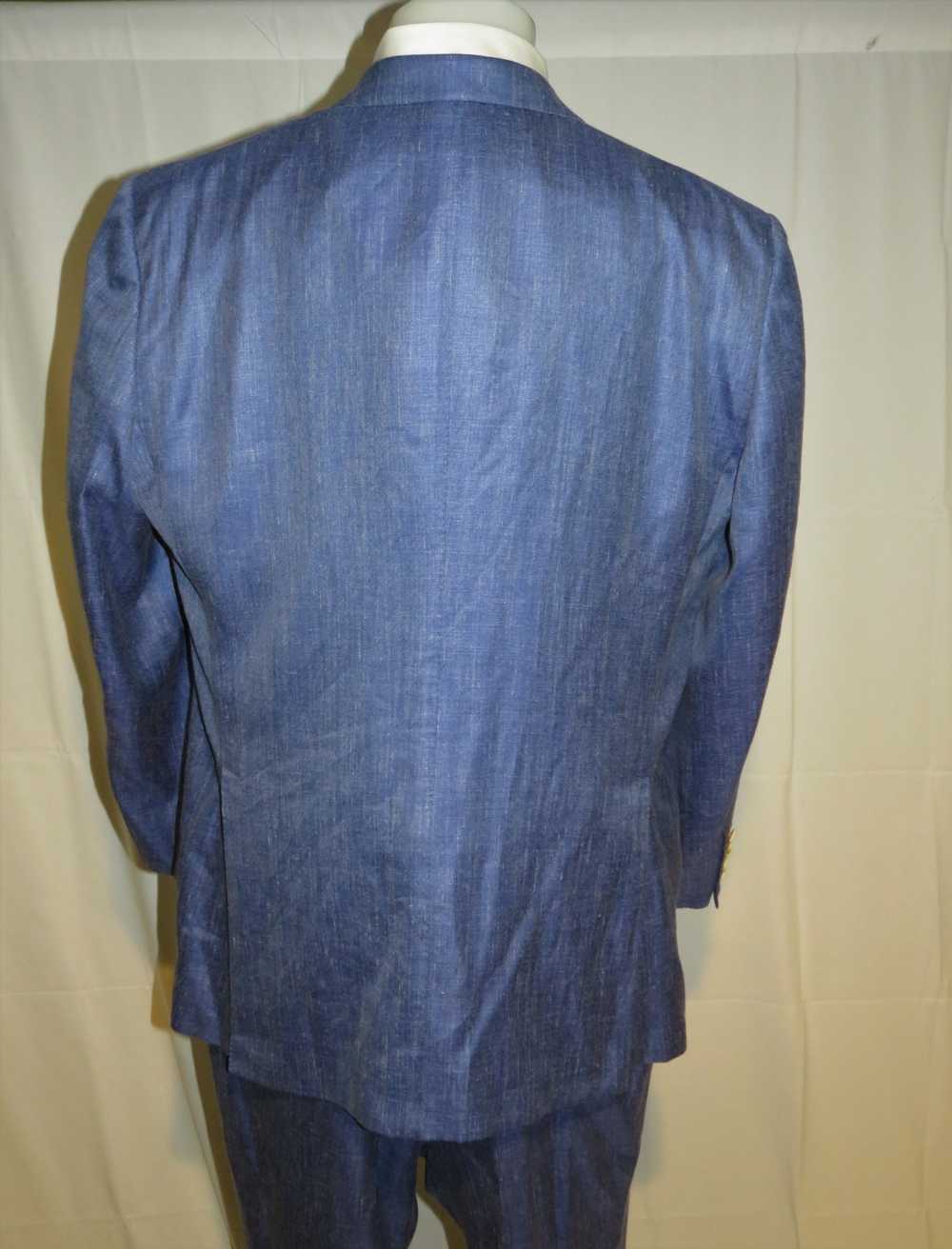 Custom × Tom Ford Base A Windsor Silk Linen Blue … - image 3