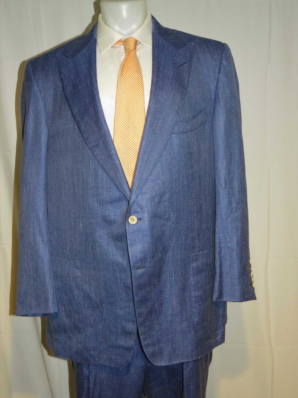 Custom × Tom Ford Base A Windsor Silk Linen Blue … - image 7