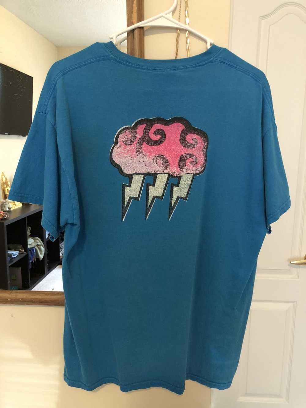 Thrasher Vintage Thrasher Logo Tee Cyan/Pink - image 2