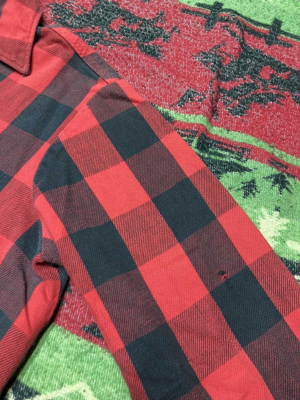 Cotton × Flannel × Sears Vintage 70s Kingsport fl… - image 5