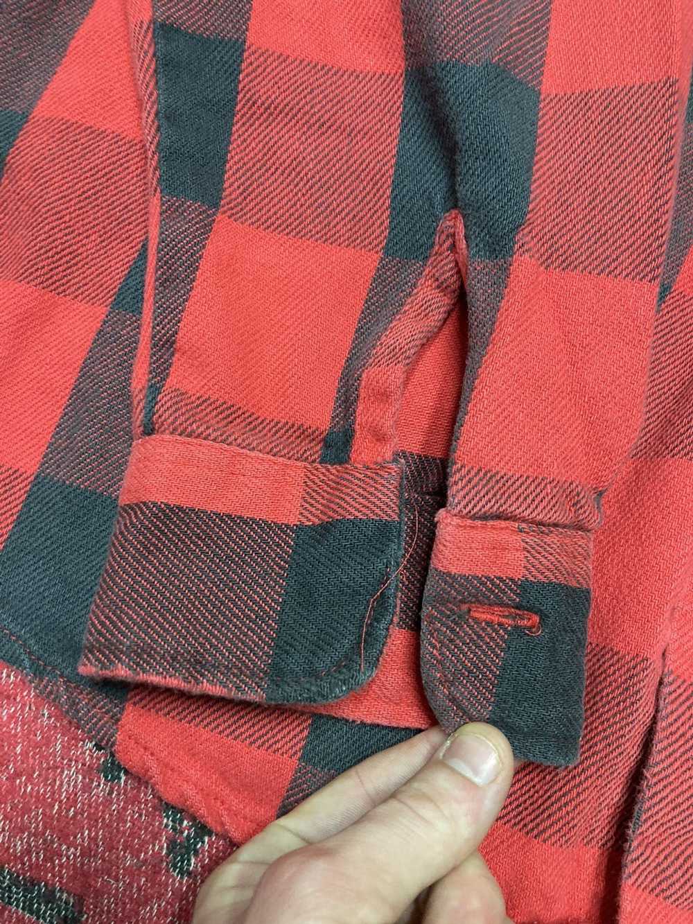 Cotton × Flannel × Sears Vintage 70s Kingsport fl… - image 6