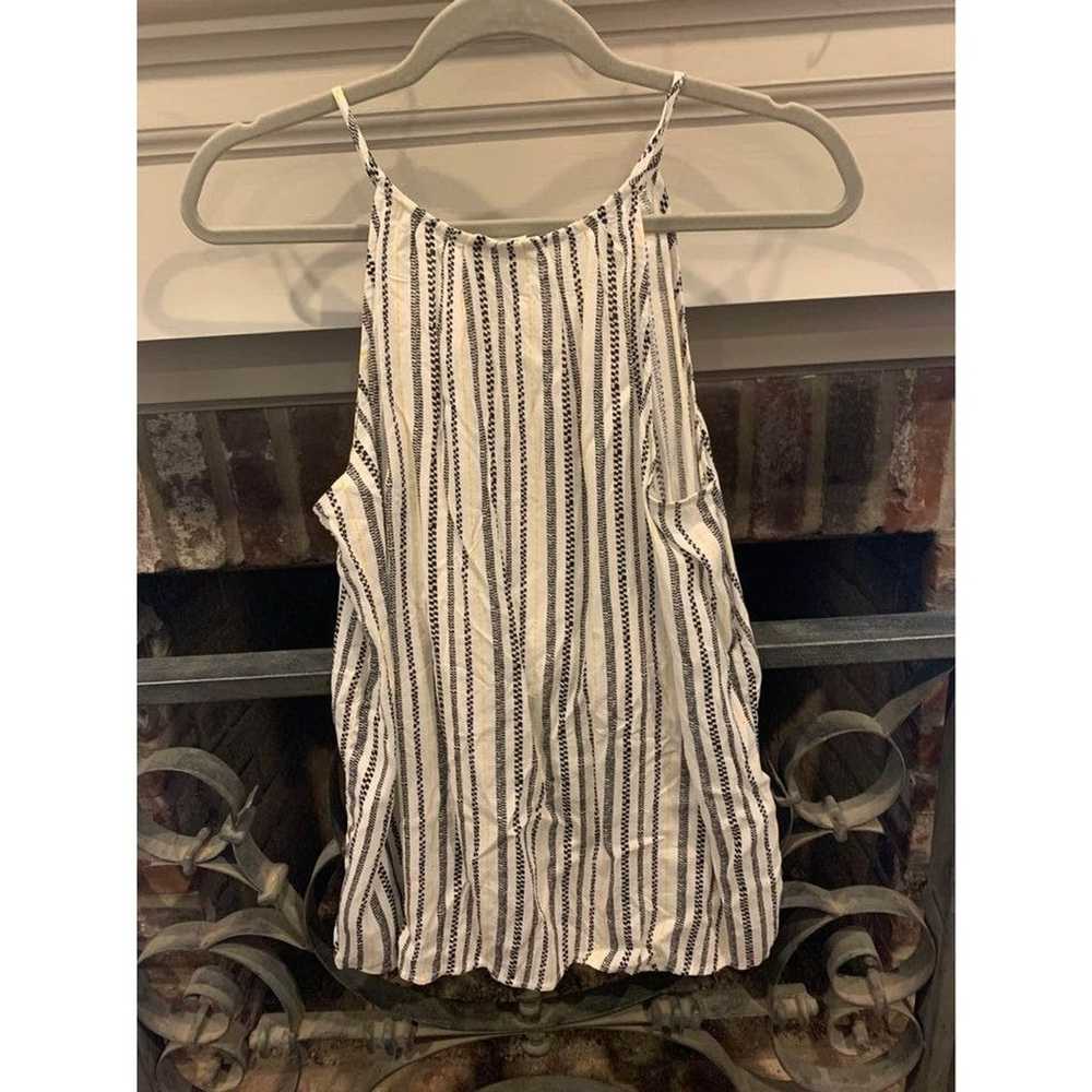 Old Navy Old Navy black and white stripped tank t… - image 4