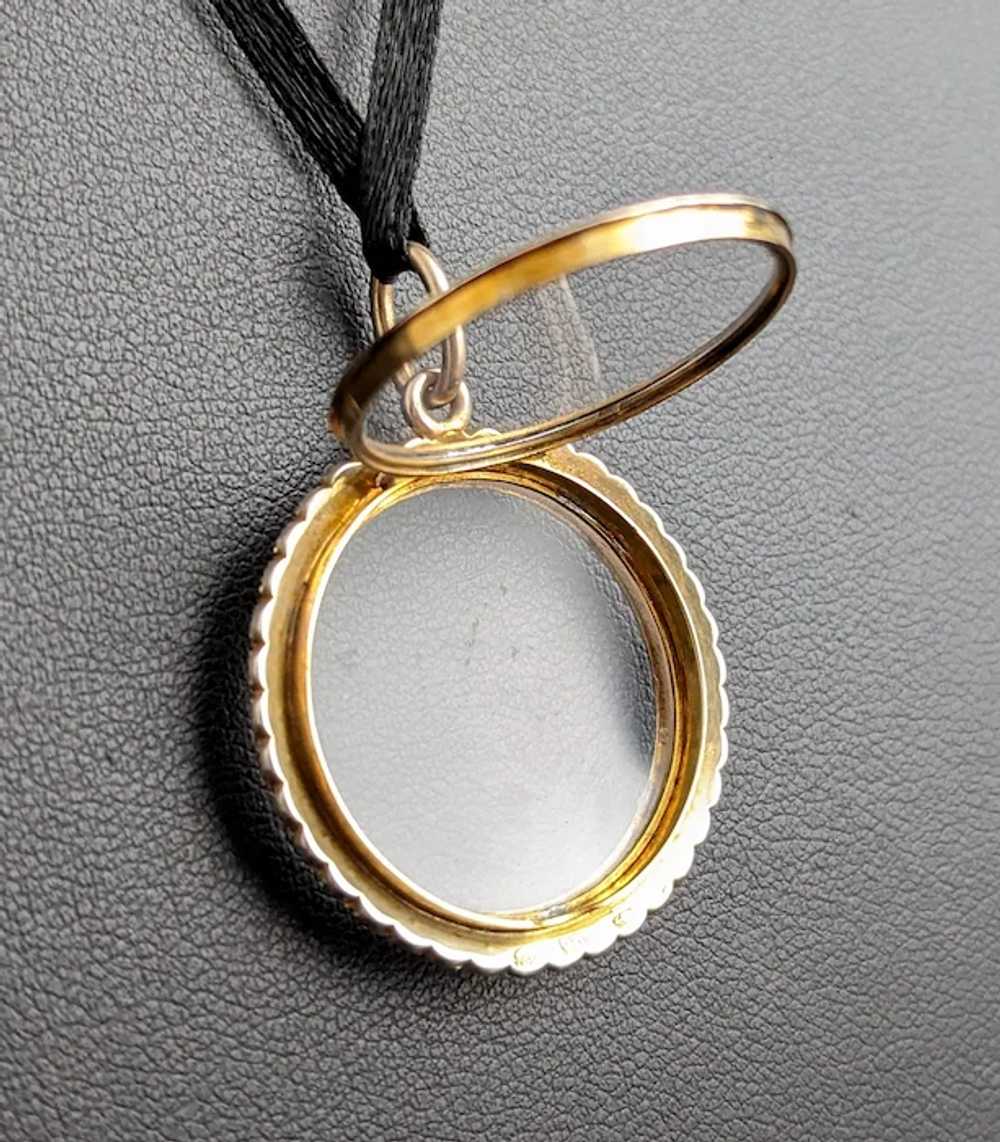 Antique Pearl shaker locket, 9k gold, Murrle Benn… - image 12