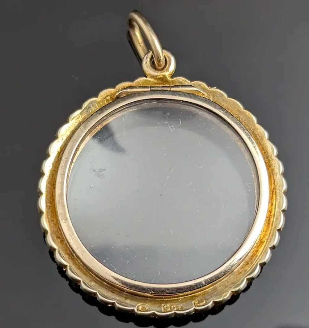 Antique Pearl shaker locket, 9k gold, Murrle Benn… - image 5