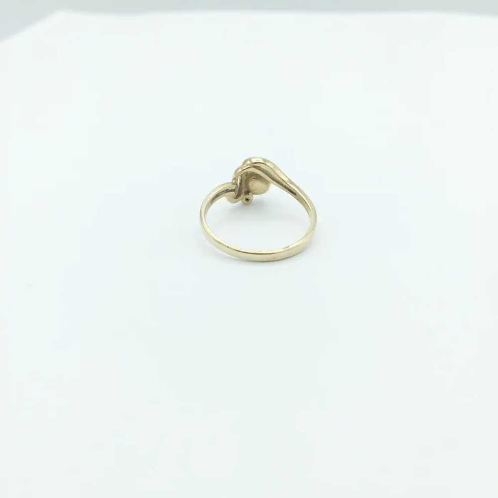 10K Pearl And Diamond Ring - image 5