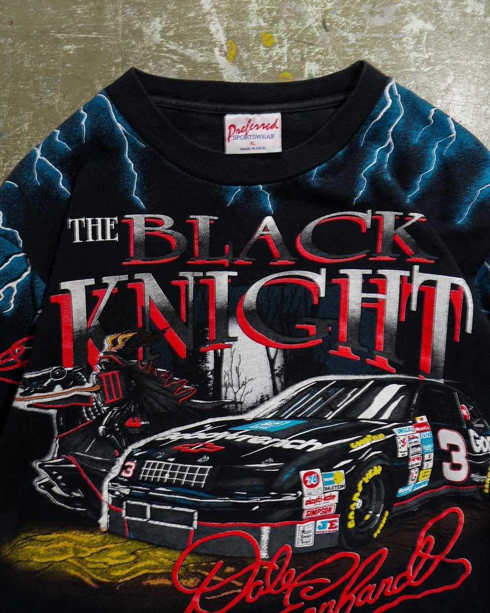 Vintage Dale Earnhardt The Black Knight Tee - image 3