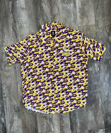 NFL Minnesota Vikings Gucci Logo Pattern Hawaiian Shirt & Shorts