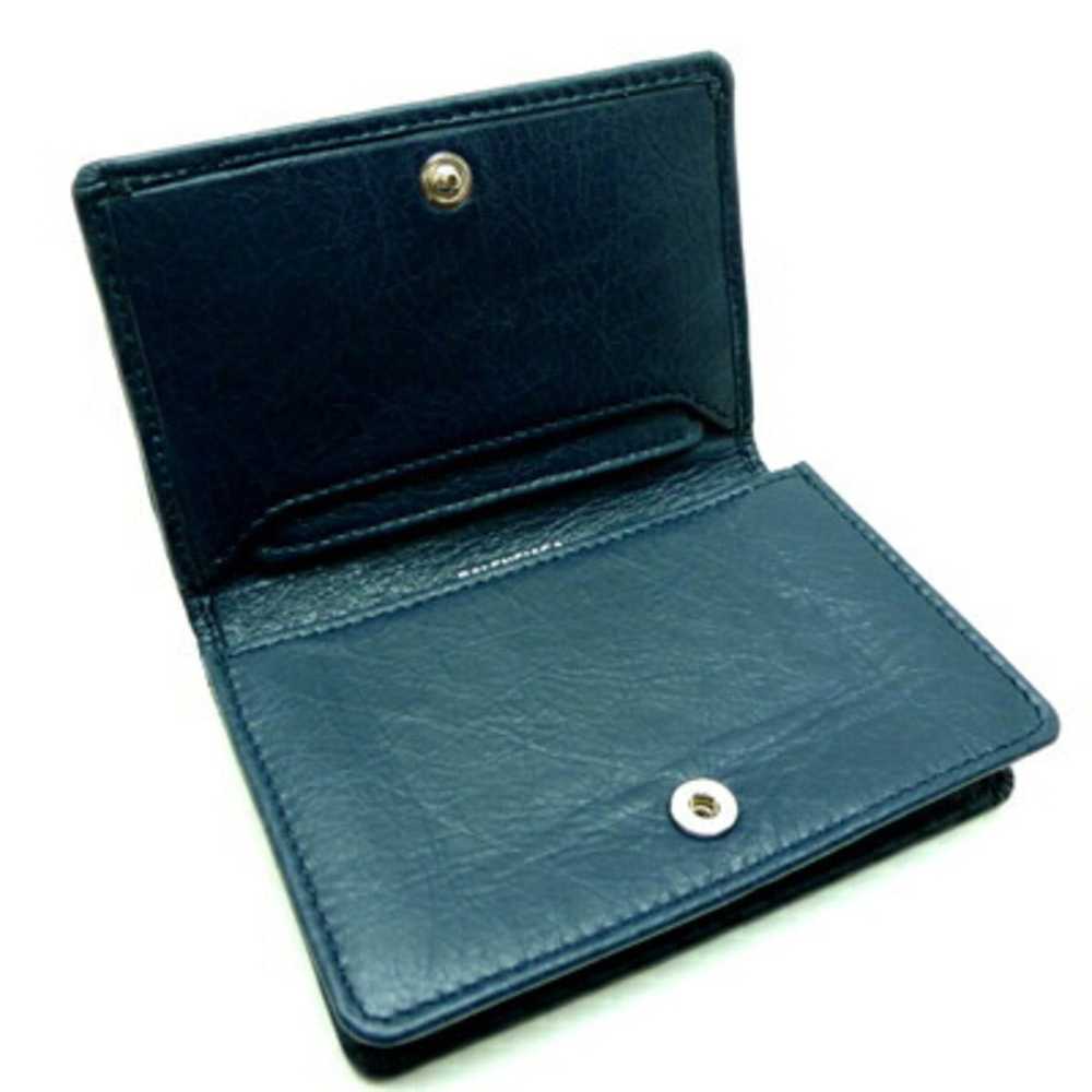 Balenciaga Balenciaga Leather Card Case Navy - image 4