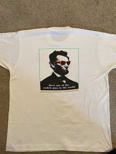 Abe Lincoln 'Murica T-Shirt Men's Size Large 4th of July Independence Day  Flag