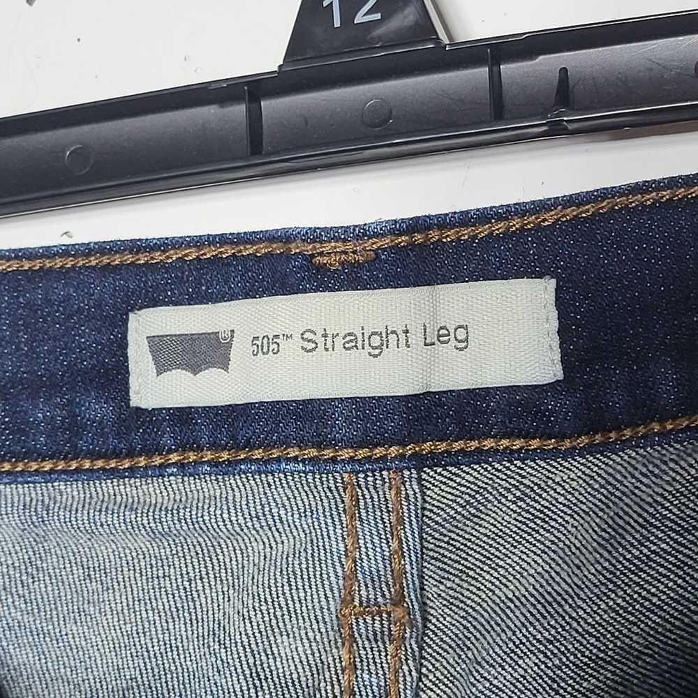Levi's Levi's 505 Straight Leg Denim Blue Jeans W… - image 4