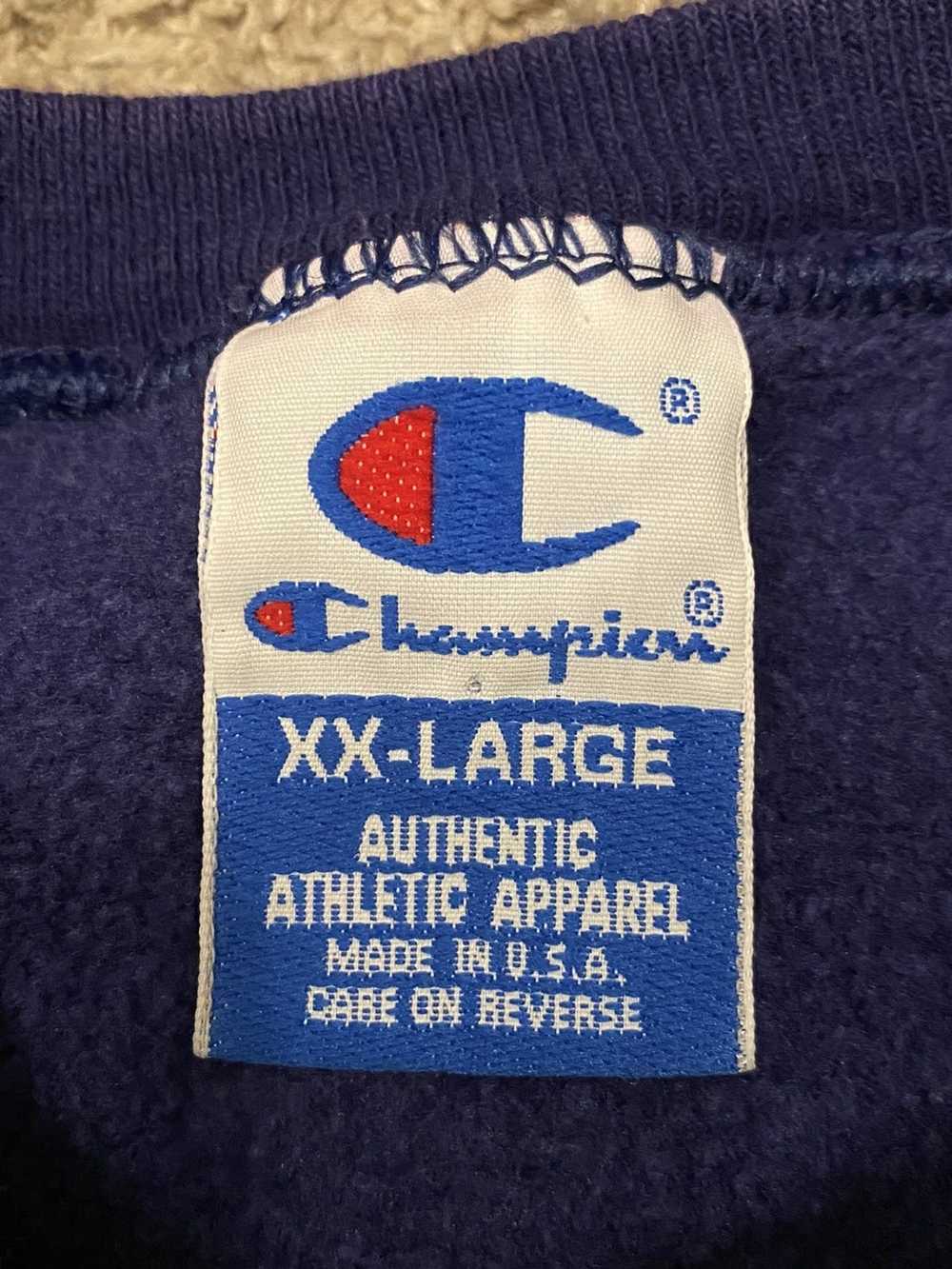 Champion Vintage Champion Crewneck Sweatshirt Nav… - image 4
