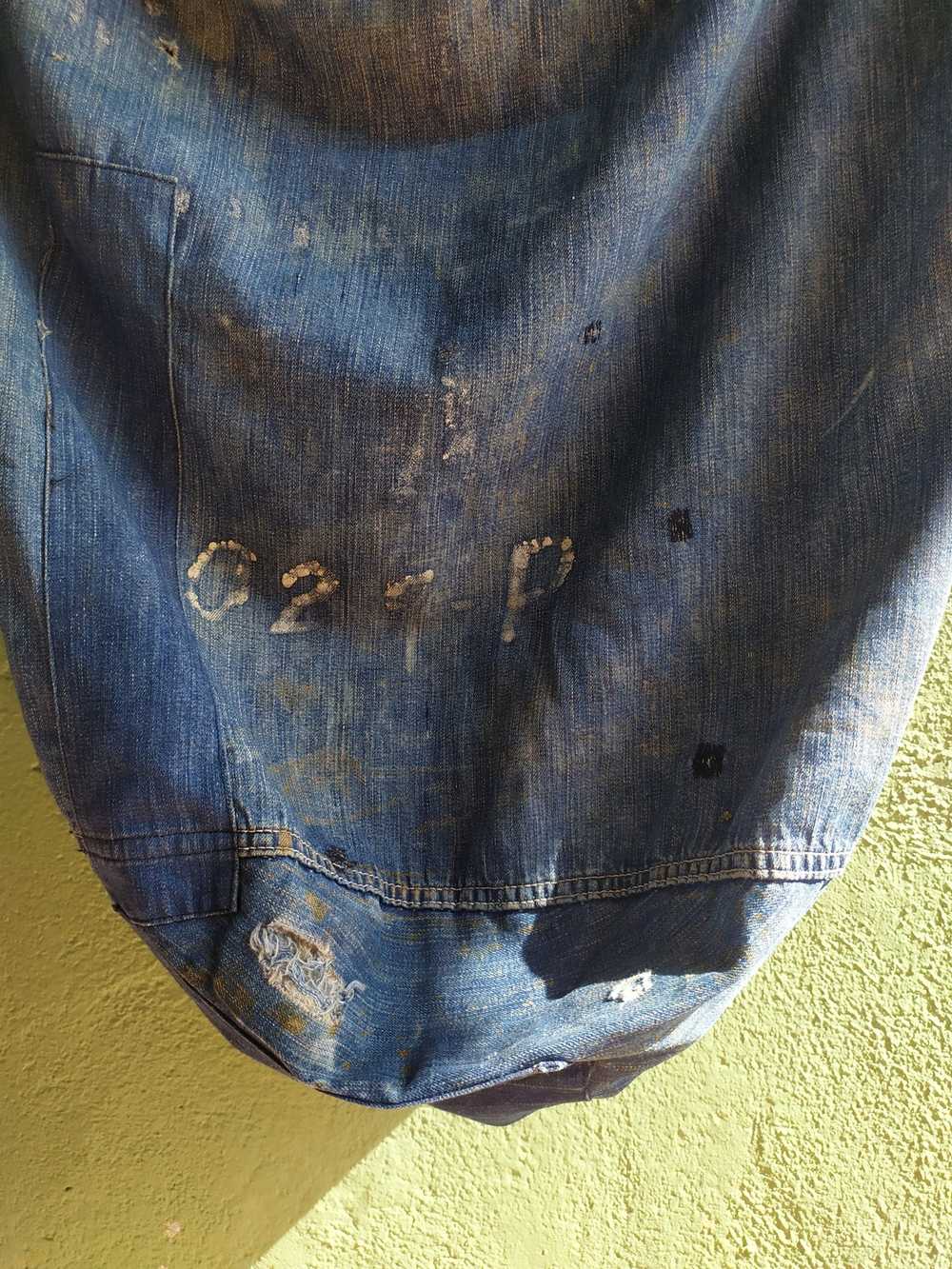 Usn Vtg 40's USN denim barrack bag true vintage - image 2