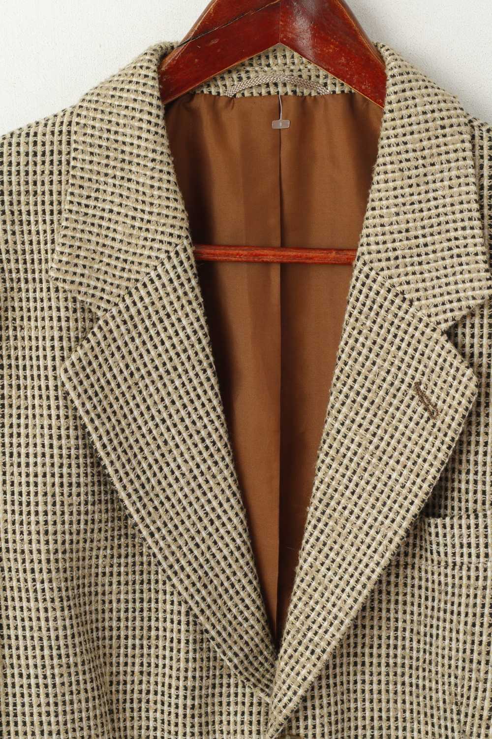 Vintage Berto Lucci Men 38 Blazer Vintage Cream W… - image 2