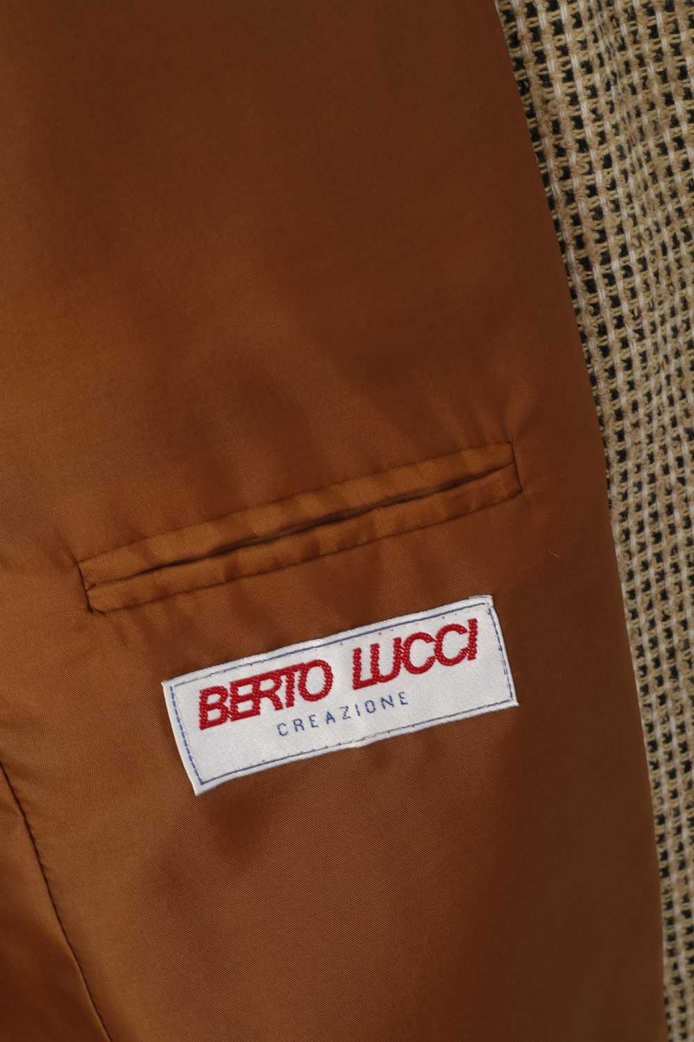 Vintage Berto Lucci Men 38 Blazer Vintage Cream W… - image 4