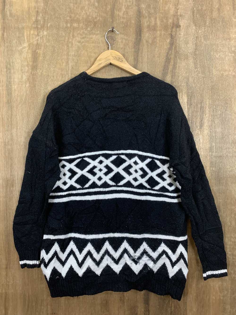 Japanese Brand × Other Knitwear Zara Black Stripe… - image 2