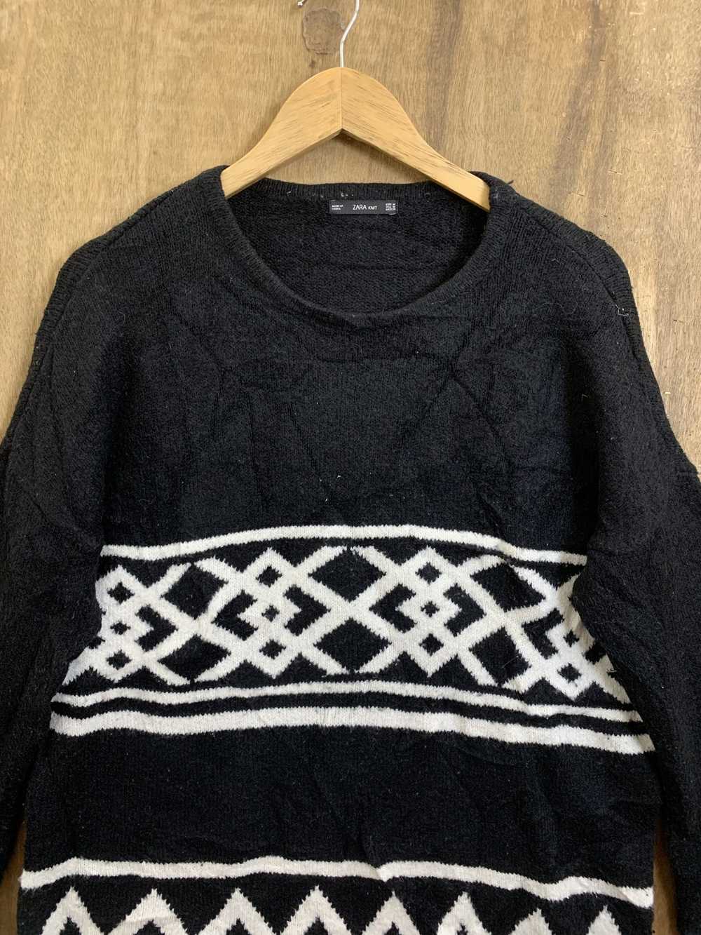 Japanese Brand × Other Knitwear Zara Black Stripe… - image 3