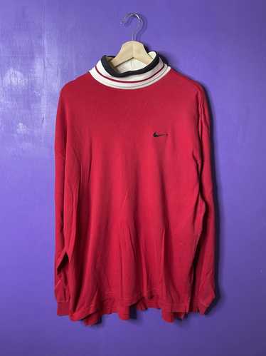 tiger woods red turtleneck nike