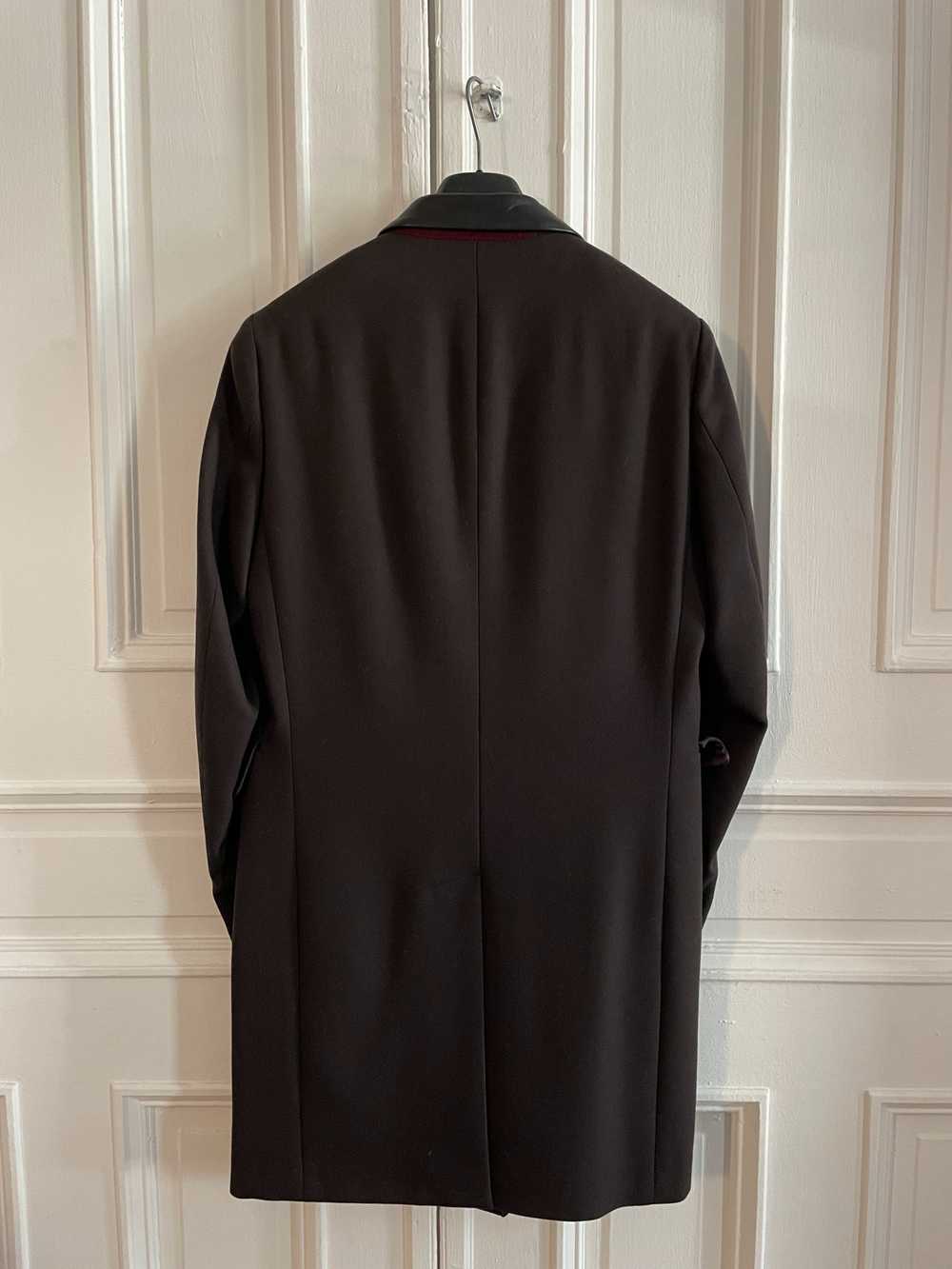 Paul Smith Wool Overcoat with Leather Collar - image 5