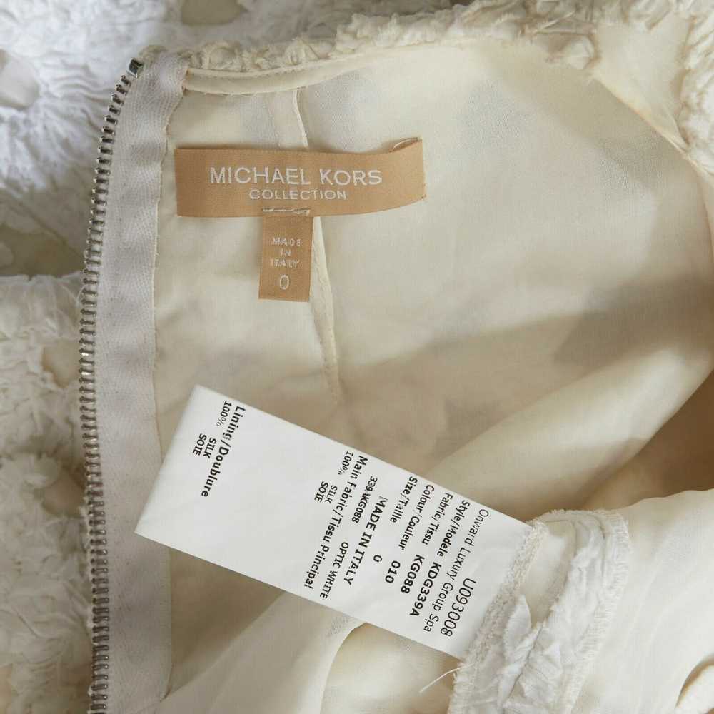 Michael Kors MICHAEL KORS COLLECTION 100% silk wh… - image 11