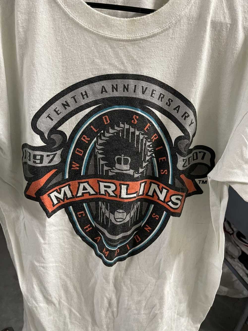 MLB × Vintage Vintage 2007 Florida Marlins Tee L - image 2