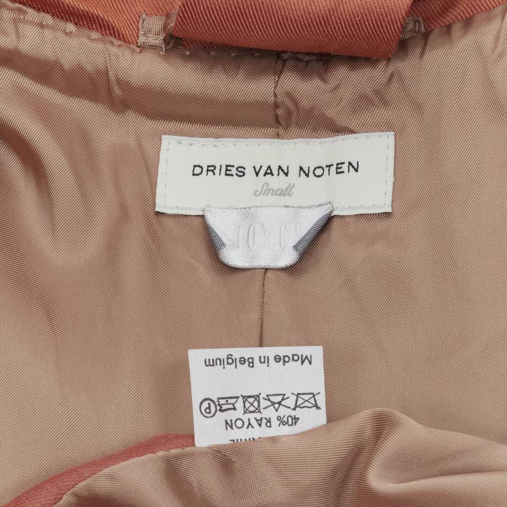 Dries Van Noten DRIES VAN NOTEN orange ramie rayo… - image 11