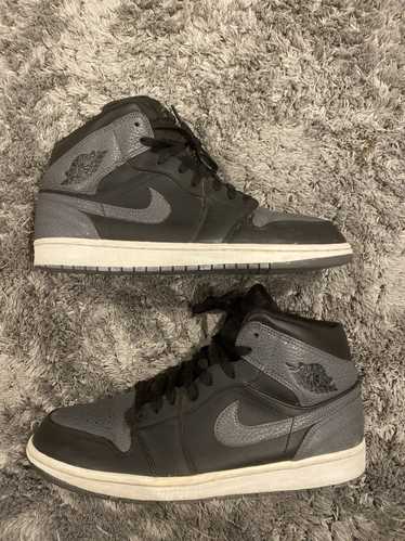 Nike × Vintage Jordan 1 Retro Mid Black Dark Grey