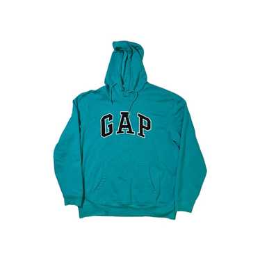 Gap × Vintage GAP Embroidered Spellout Hoodie Turq