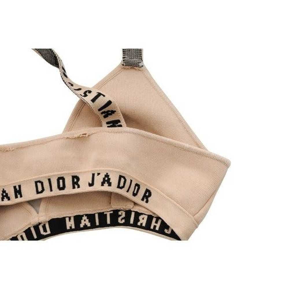 Dior J'ADIOR Logo Bralette Bra Tan Black Nude - image 7