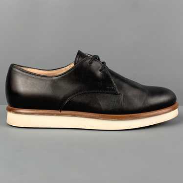 Tod's Black Leather Lace Up Shoes