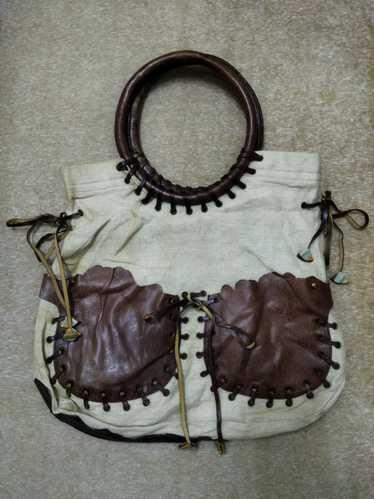 Paul Smith Nylon 2WAY Leather Logo Handbags (845040)