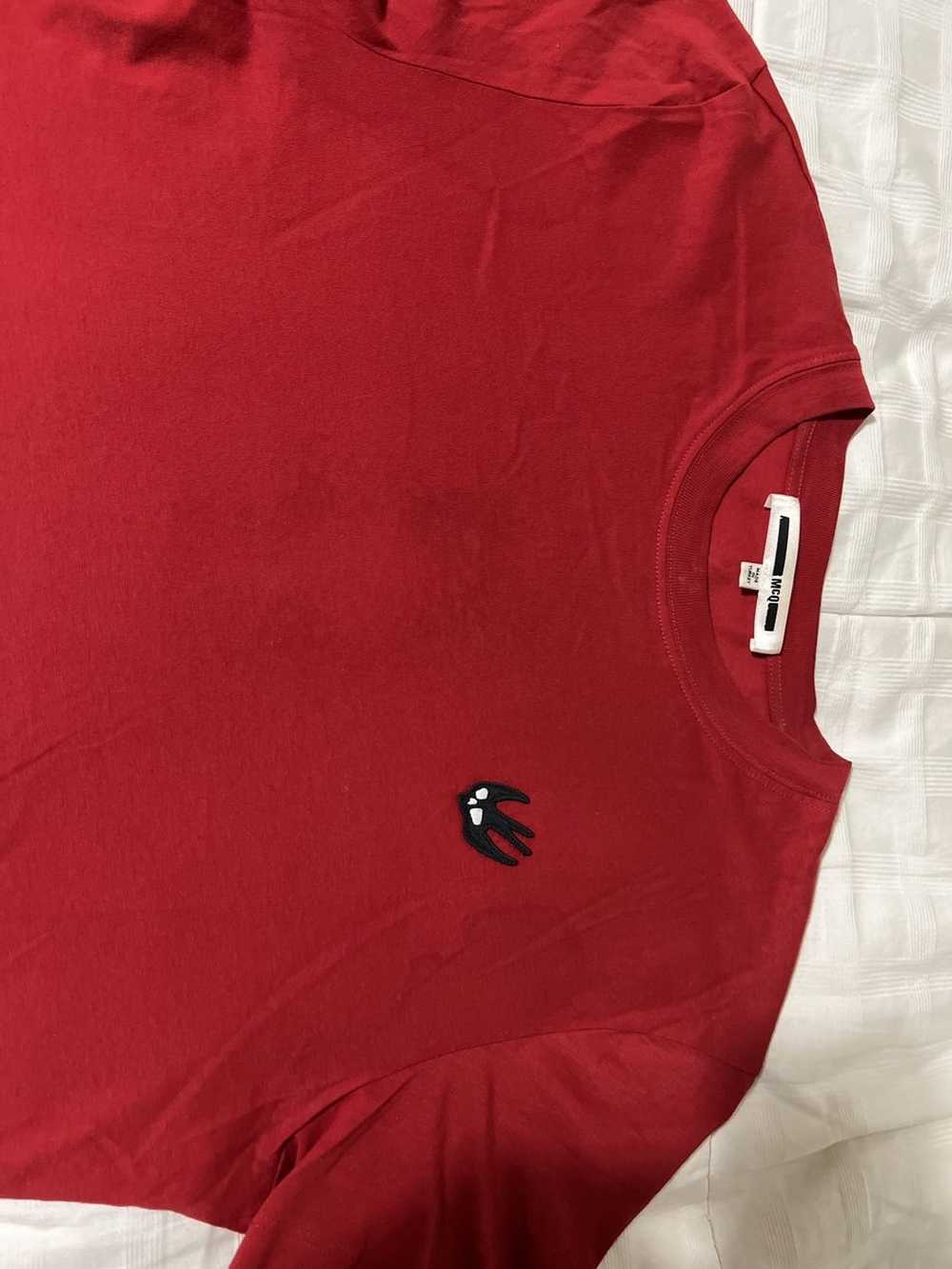 Alexander McQueen Red basic MCQ tee - image 2