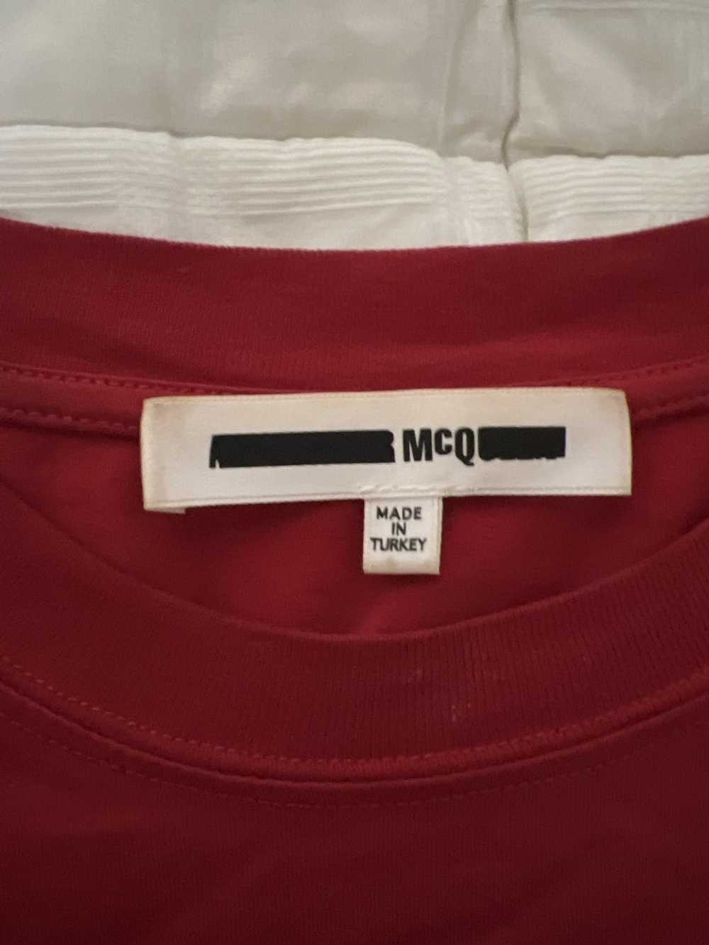 Alexander McQueen Red basic MCQ tee - image 6
