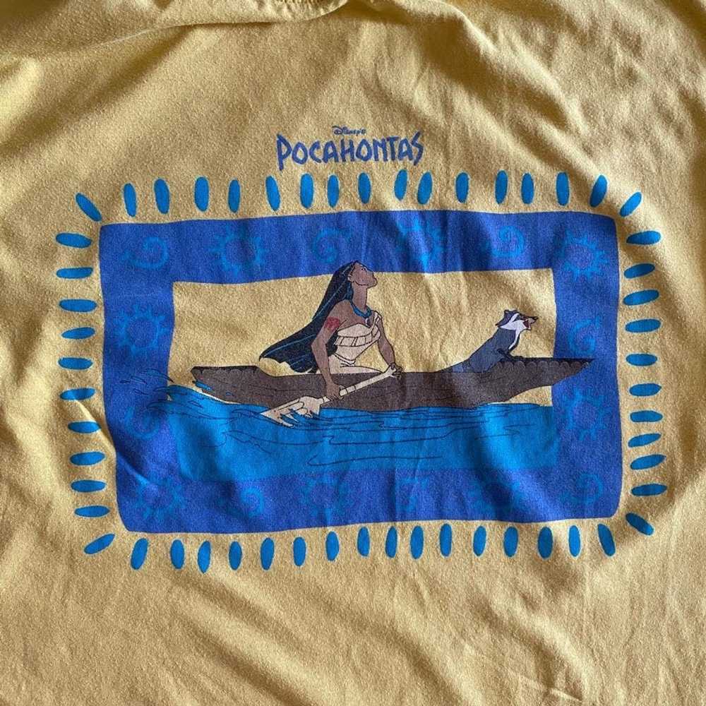 Disney × Vintage Pocahontas yellow tee T-shirt bi… - image 2