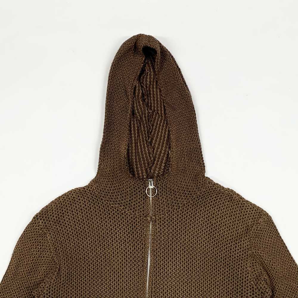 Beams Plus × Japanese Brand Mesh Knit Zip Hoodie - image 2