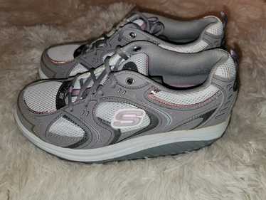 skechers shape ups grey