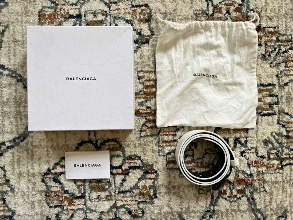 Balenciaga White balenciaga belt - image 1