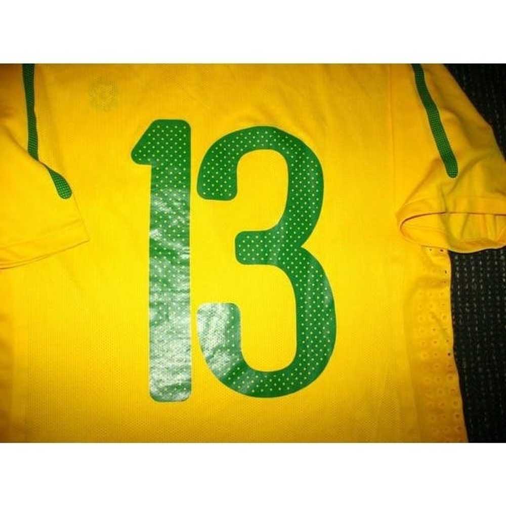 Nike Dani Alves Brazil 2010 MATCH Soccer Jersey L - image 3
