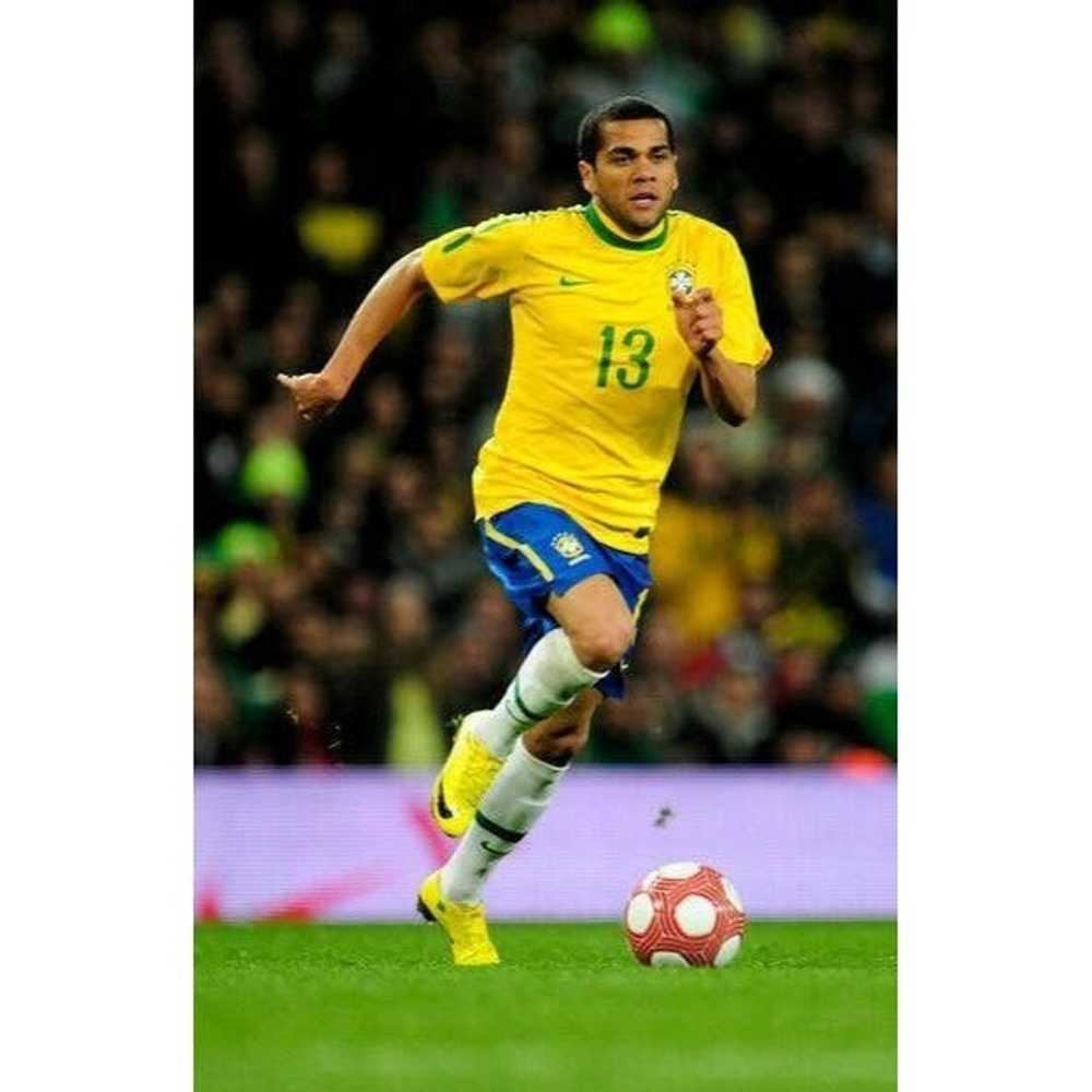 Nike Dani Alves Brazil 2010 MATCH Soccer Jersey L - image 5