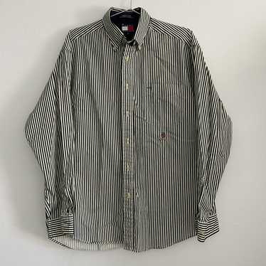 Vintage button up tommy hilfiger striped - Gem