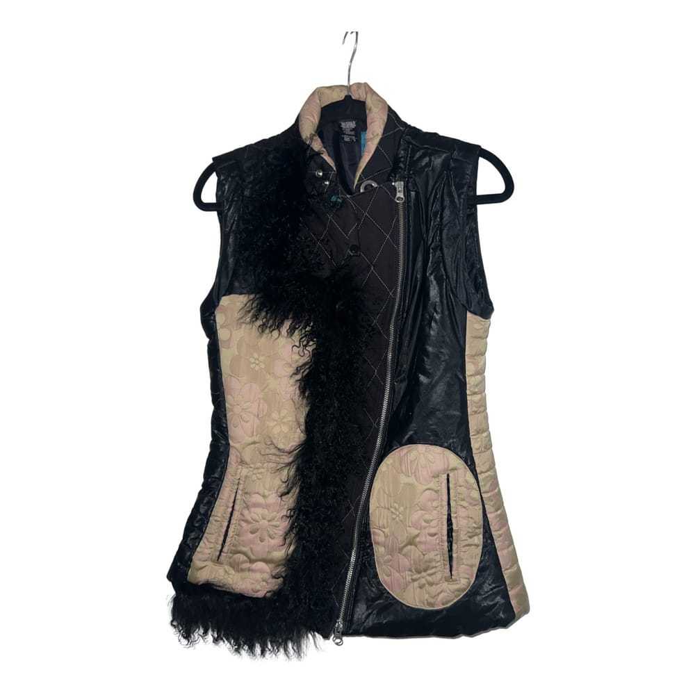 Custo Barcelona Mongolian lamb short vest - image 1