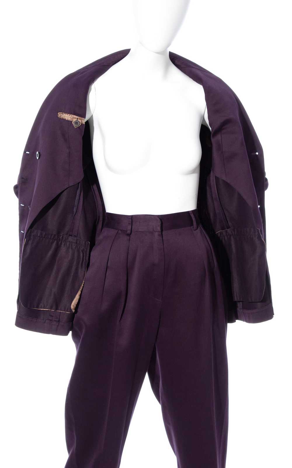 1990s JEAN PAUL GAULTIER Purple Pant Suit | small… - image 9
