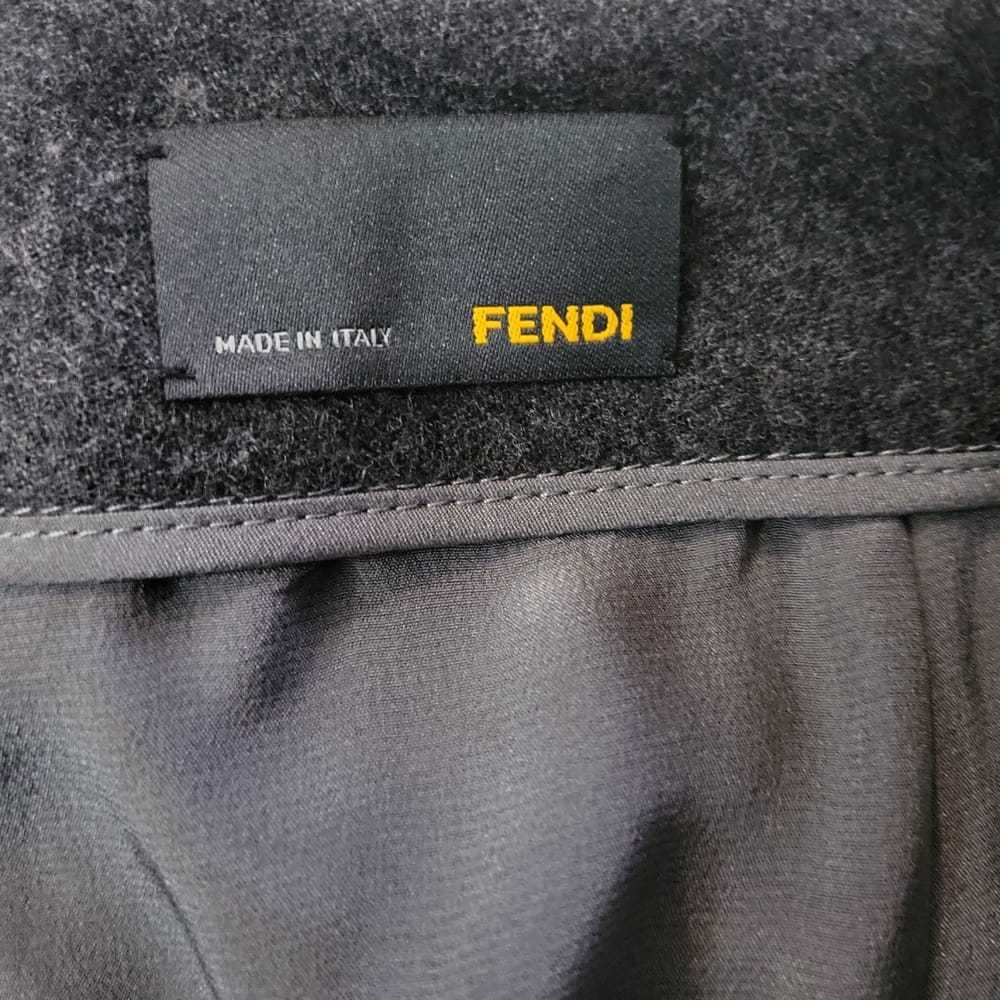 Fendi Wool mid-length skirt - image 4