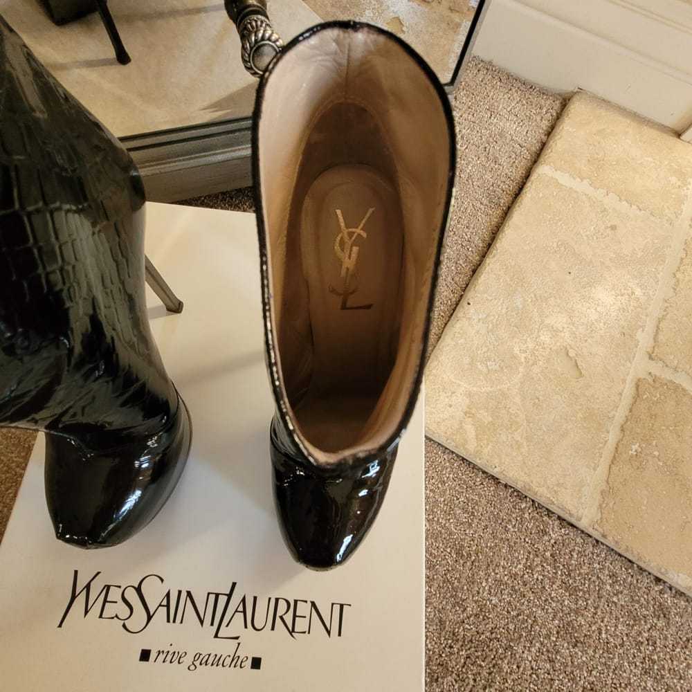 Yves Saint Laurent Patent leather ankle boots - image 2